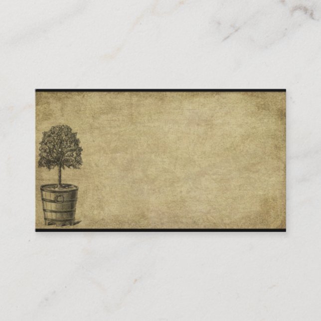 Pocas tarjetas de visitas remilgadas del árbol del (Anverso)