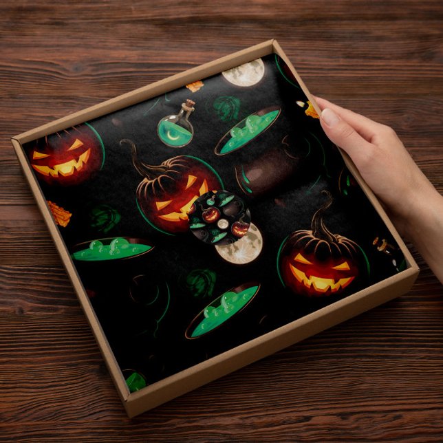 Pociones Naranjas de Halloween | Papel de tejidos  (Subido por el creador)
