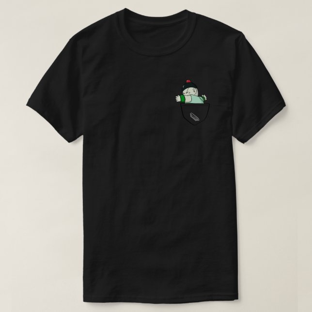 Pocket Chiaotzu Tri-fusilar camiseta (Diseño del anverso)