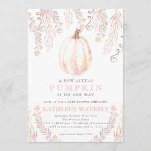 Poco chica de la invitación de Baby Shower de la