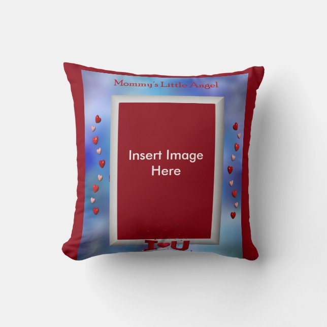 Poco Cojín decorativo del ángel de la mamá (Anverso)