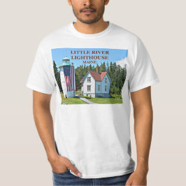 Poco faro del río, camiseta de Maine