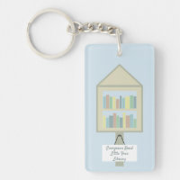 Poco llavero personalizado de la biblioteca libre