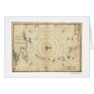 Poco mapa 1650 de Antillas