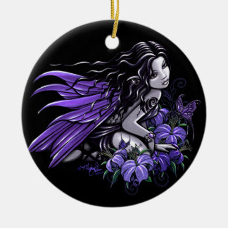 "Poco" ornamento violeta azul de la hada de la