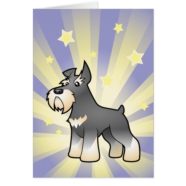 Poco Schnauzer de la estrella (Frente)
