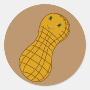 Pocos pegatinas del cacahuete