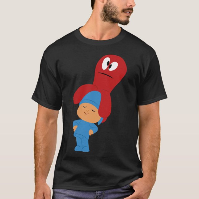 pocoyo se ha tirado de la cabeza a la camiseta clá (Anverso)