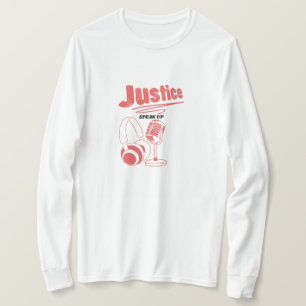 Podcast para la camiseta de la justicia