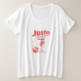 Podcast para la camiseta de la justicia