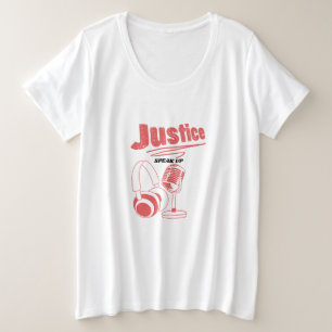 Podcast para la camiseta de la justicia