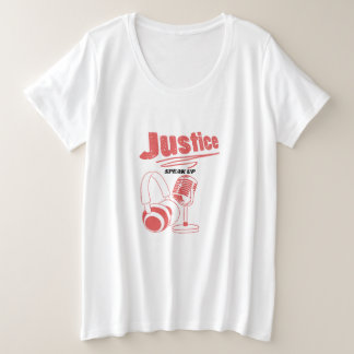 Podcast para la camiseta de la justicia