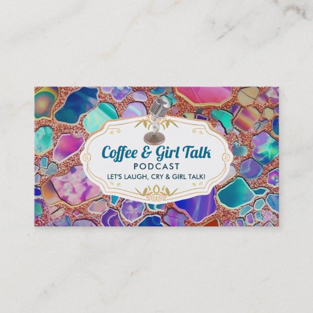 Podcast Tarjetas de visita con eslóganes (Anverso)