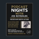 Podcaster moderno y elegante, publicidad en podcas<br><div class="desc">Podcaster moderno y elegante,  volante publicitario de podcast por la tienda de tarjetas de visita.</div>