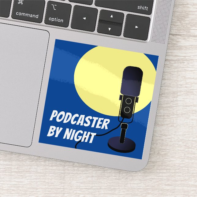 Podcaster Por Pegatina Nocturno (Detalle)