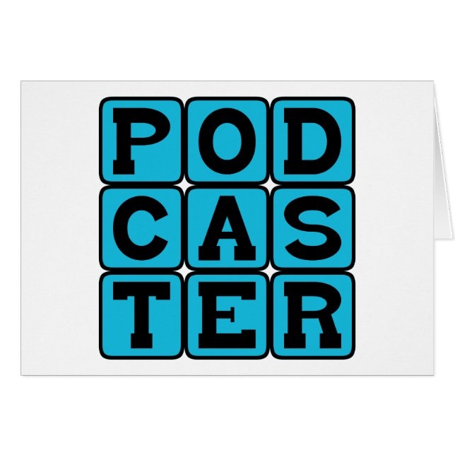 Podcaster, Radio Aficionado (Anverso (Horizontal))