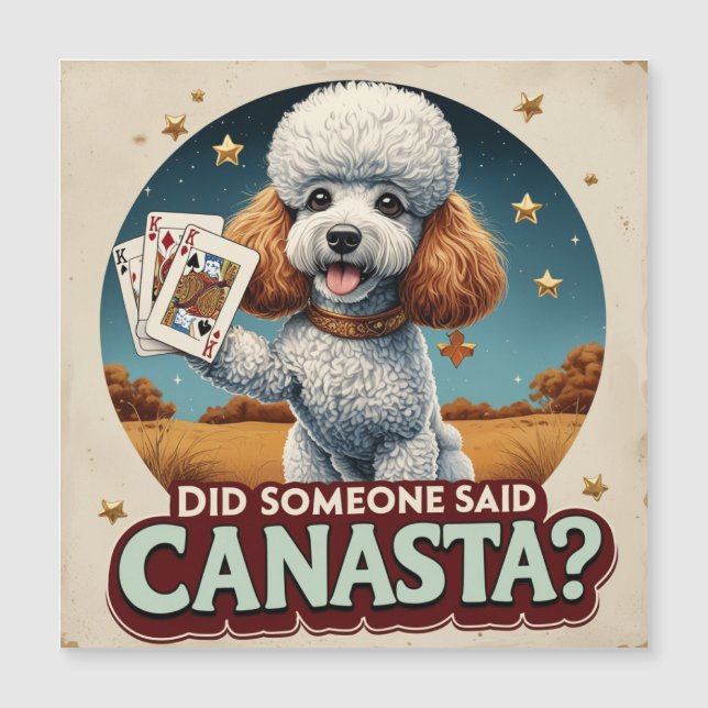 Poddle Ama el juego de canasta (Anverso)
