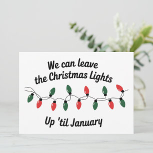 Podemos dejar las luces de Navidad hasta enero