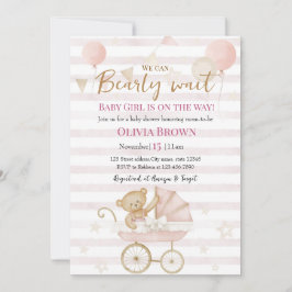 Podemos Esperar A Bebé Muchacha Invitación A Ducha