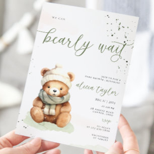 Podemos Esperar A La Invitación De Baby Shower De 