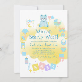 Podemos Esperar A La Invitación De Cute Boy Baby S