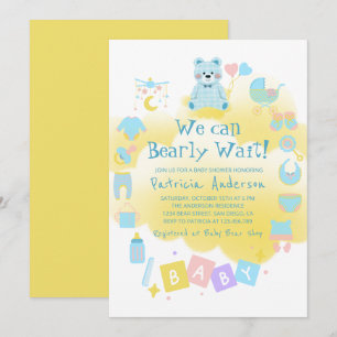 Podemos Esperar A La Invitación De Cute Boy Baby S