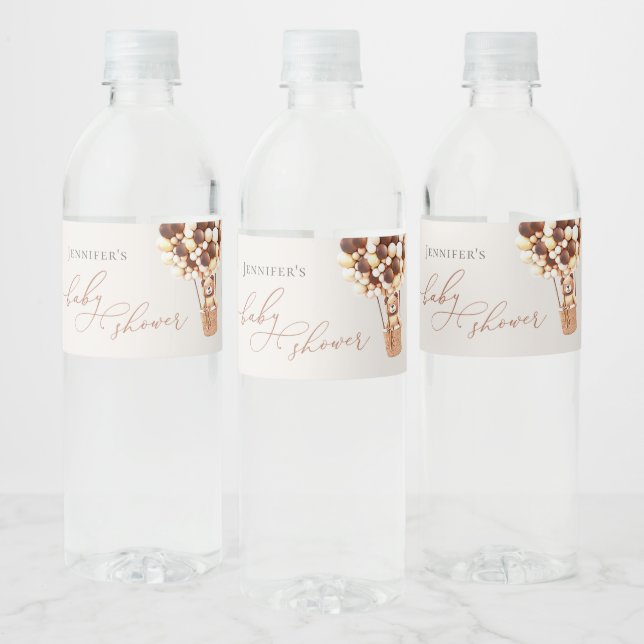 ¡Podemos Esperar! Etiqueta del frasco de agua de B (Botellas)