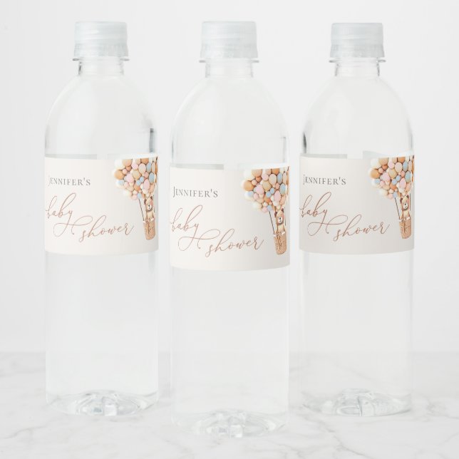 ¡Podemos Esperar! Etiqueta del frasco de agua de B (Botellas)