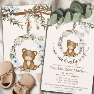 ¡Podemos Esperar! Invitación a Baby Shower de cort