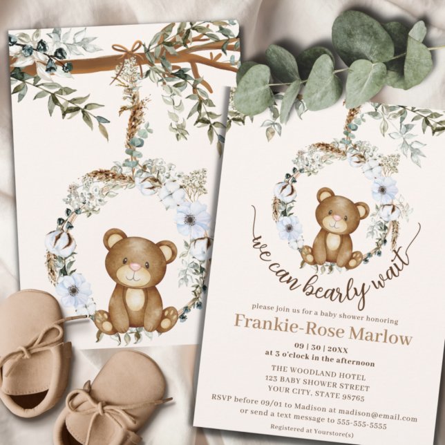 ¡Podemos Esperar! Invitación a Baby Shower de cort (Subido por el creador)