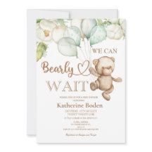 Podemos esperar la invitación a la ducha de bebé