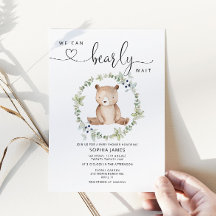 Podemos esperar la invitación a la ducha de bebé