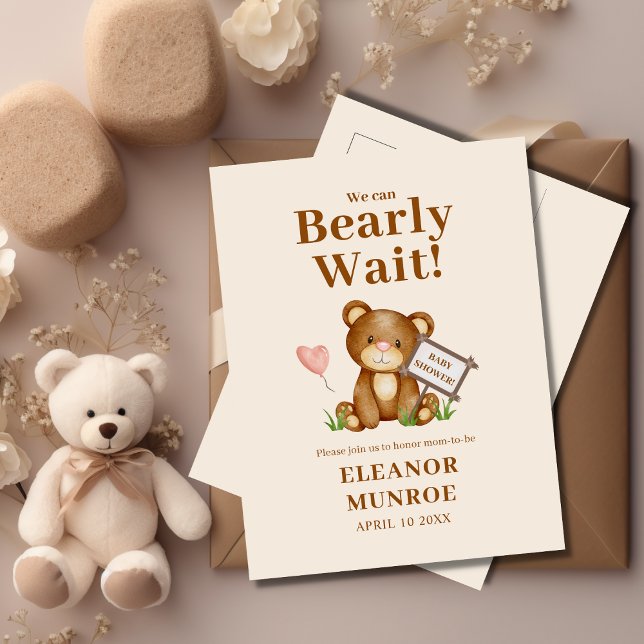 Podemos esperar la invitación de Baby Shower (Subido por el creador)
