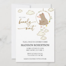 Podemos esperar la invitación de Baby Shower JL01
