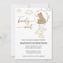 Podemos esperar la invitación de Baby Shower JL01
