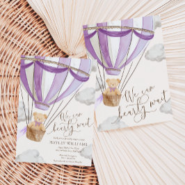 Podemos esperar la invitación de Lilac Baby Shower