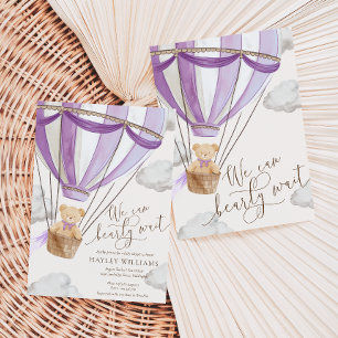 Podemos esperar la invitación de Lilac Baby Shower