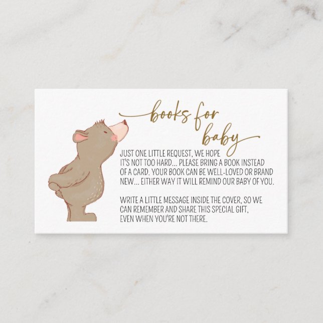 Podemos esperar libros para la tarjeta de bebé JL0 (Anverso)