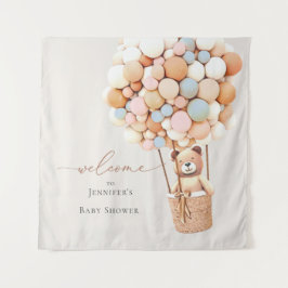 ¡Podemos Esperar! Tapiz de Baby Shower