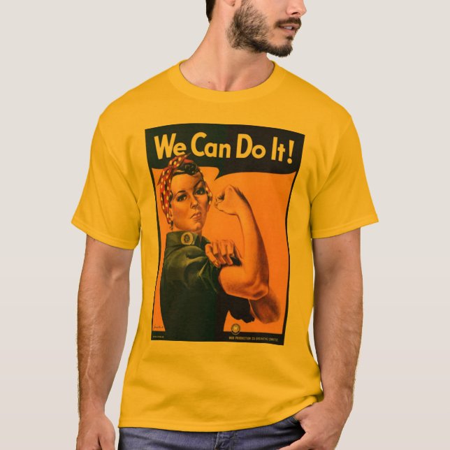 Podemos hacerlo camiseta del tiempo de guerra (Anverso)