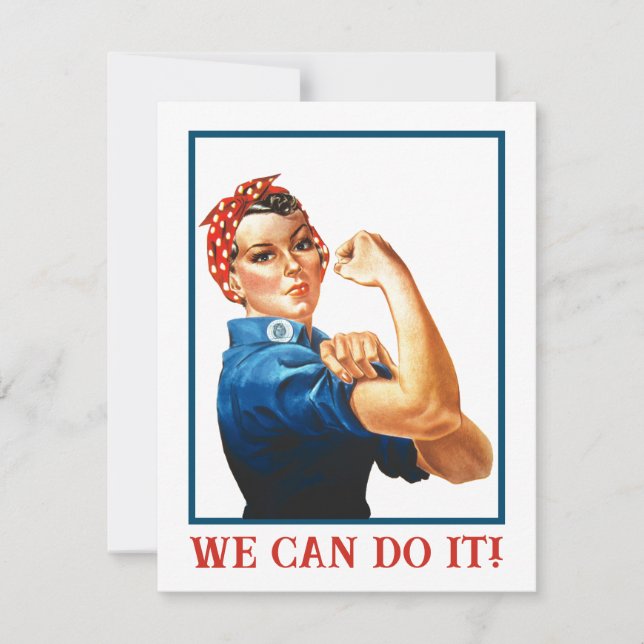 Podemos hacerlo con la tarjeta Rosie Riveter Women (Anverso)
