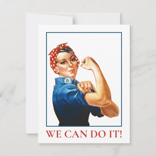 Podemos hacerlo con la tarjeta Rosie Riveter Women (Anverso)