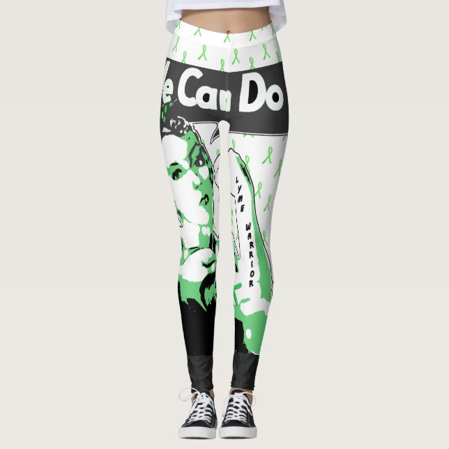 Podemos hacerlo Leggings de conciencia de Lyme (Anverso)