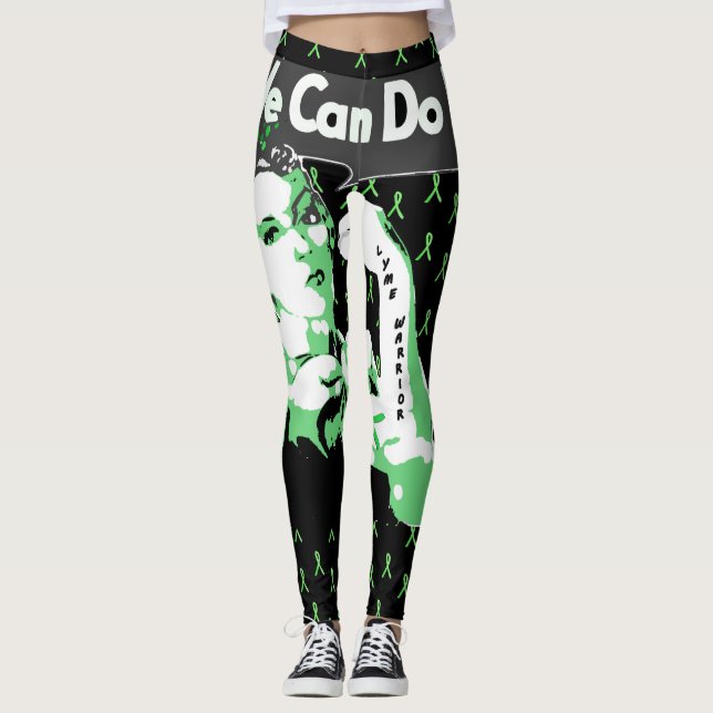 Podemos hacerlo Leggings de conciencia de Lyme (Anverso)