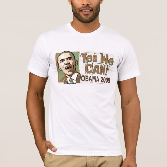 ¡Podemos sí! Camisa 2008 de Obama (Anverso)