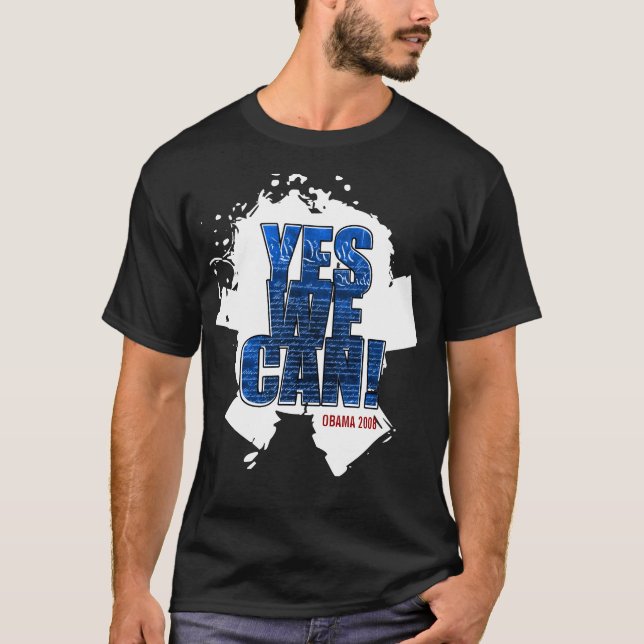 "Podemos sí!" CAMISETA 2008 DE OBAMA (Anverso)