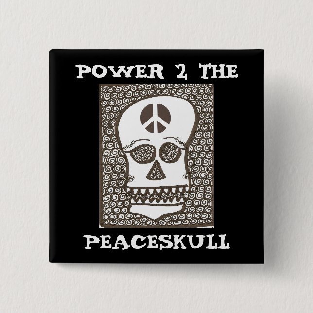 Poder al botón del peaceskull (Anverso)