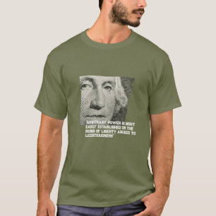 "poder arbitrario" camiseta de George Washington