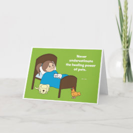 Poder curativo de los mascotas - tarjetas de