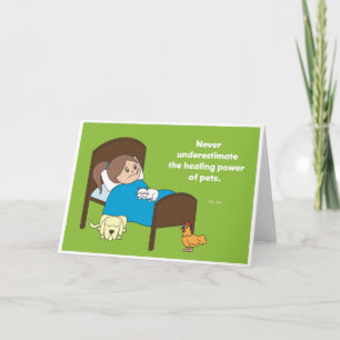 Poder curativo de los mascotas - tarjetas de